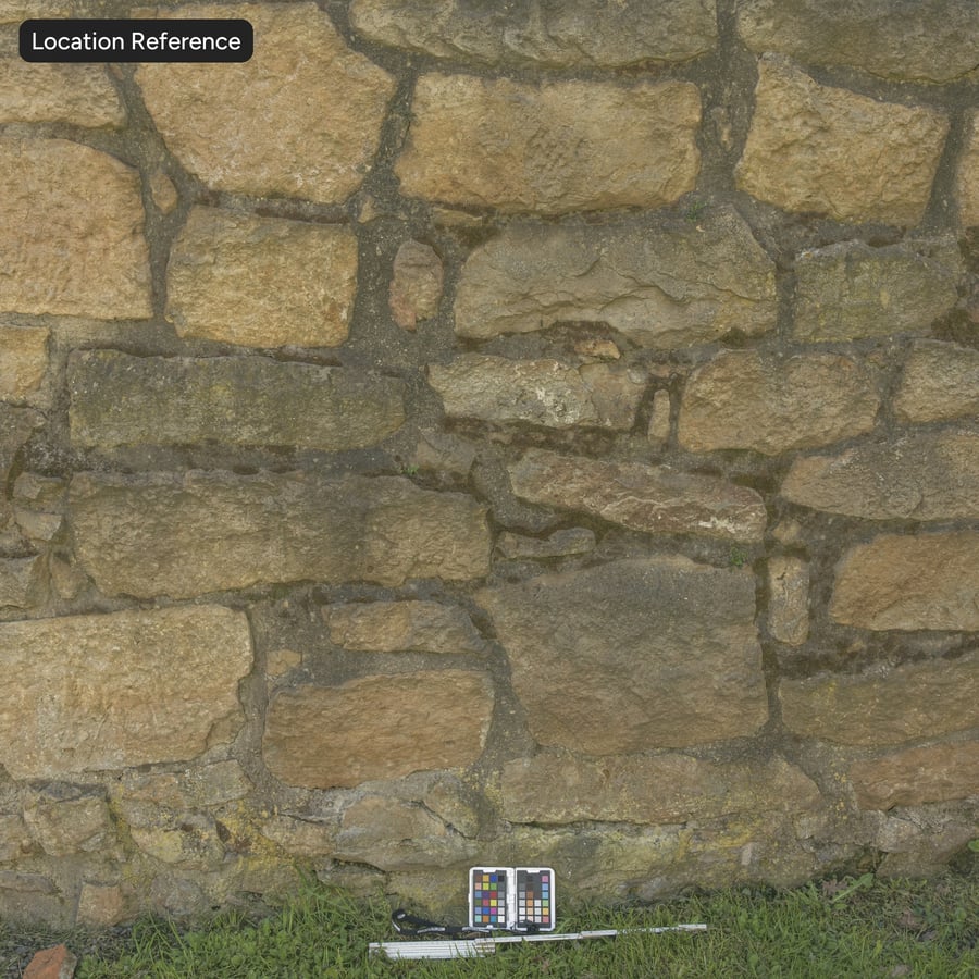 Mossy Old Rubble Stone Wall Texture, gul
