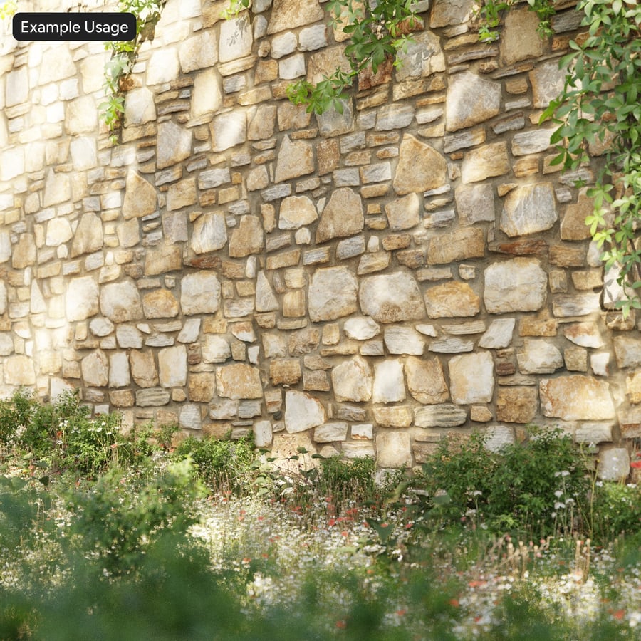 Textura de parede de pedra em ruínas, areia clara