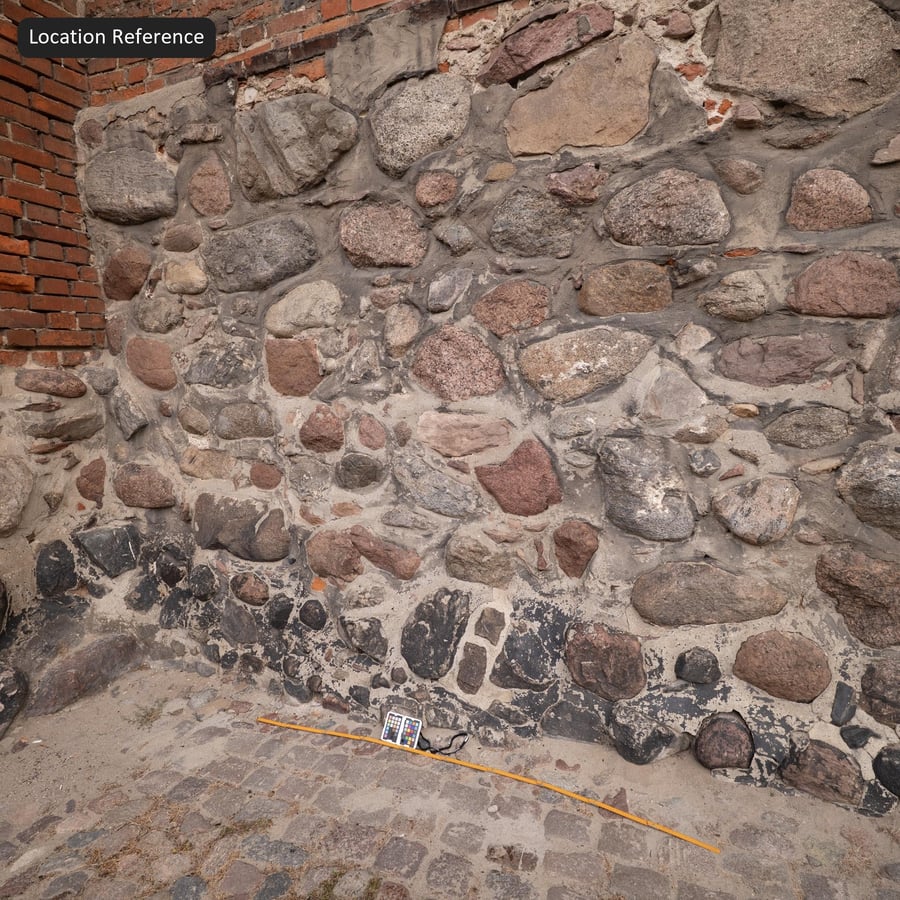 Heavily Mortared Rubble Stone Wall Texture