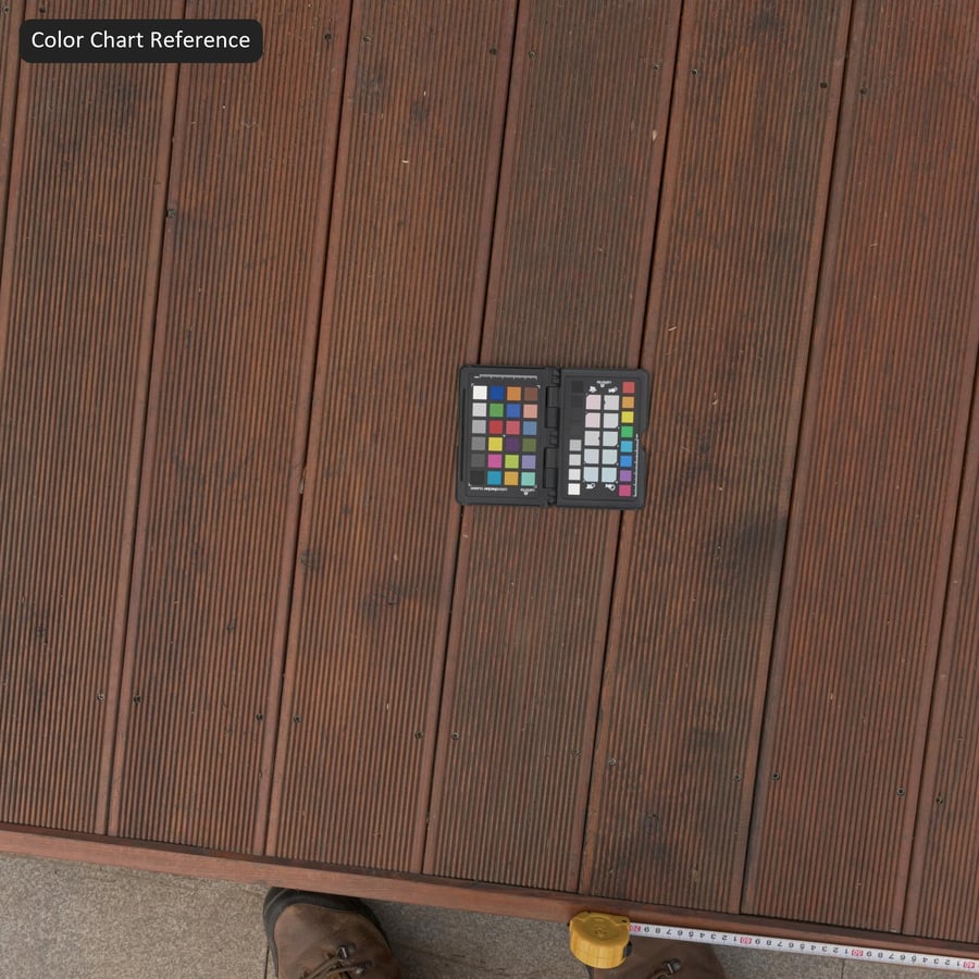 Tekstur Papan Kayu Dek Komposit, Cokelat Tua