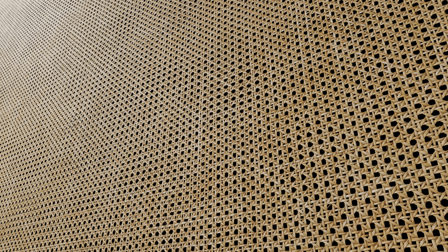 Textura de vime grande com cana