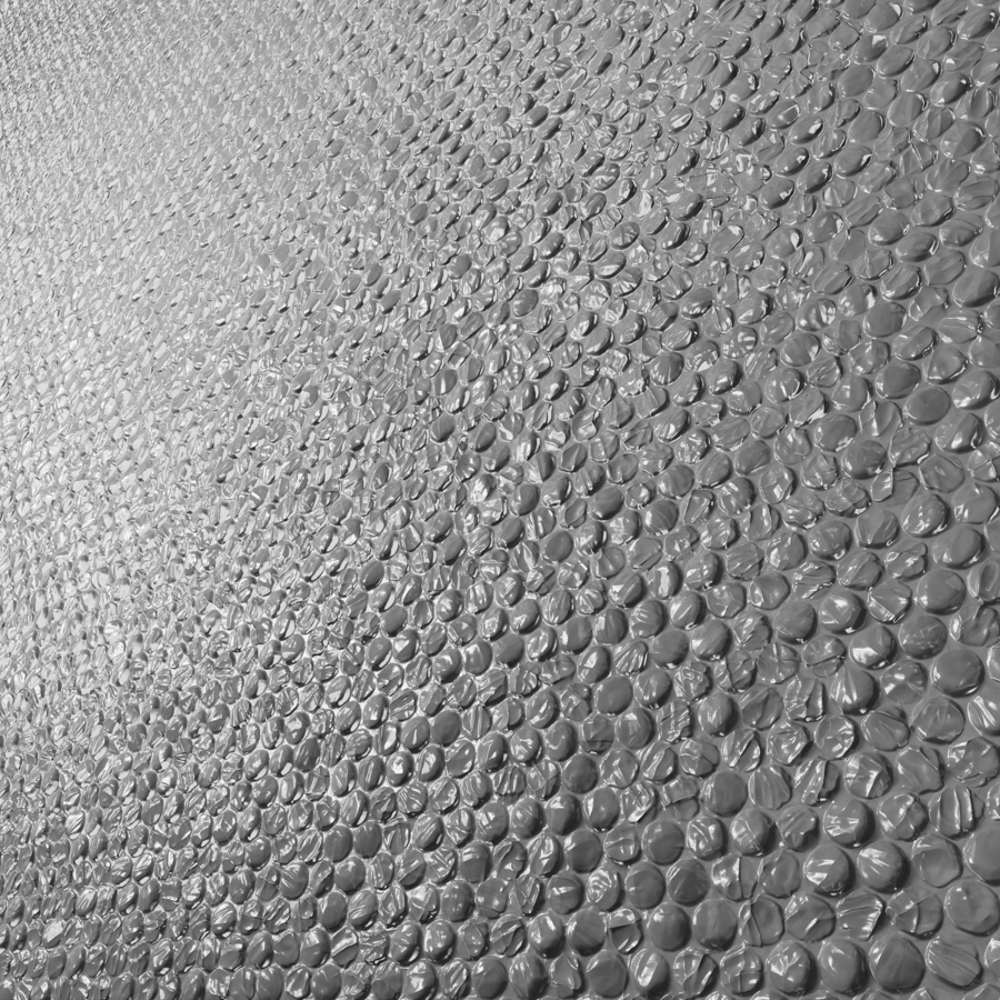 Textura de plástico bolha usado