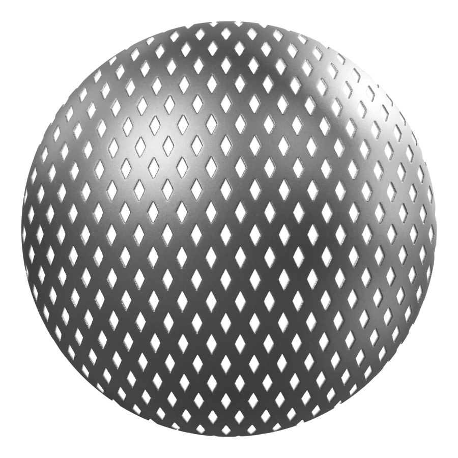 Perforated Diamond Metal Texture
