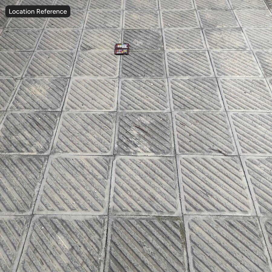 斜め溝入りコンクリート舗装ブロックのテクスチャ