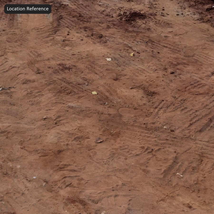 泥泞道路上的轮胎印 Texutre（红色