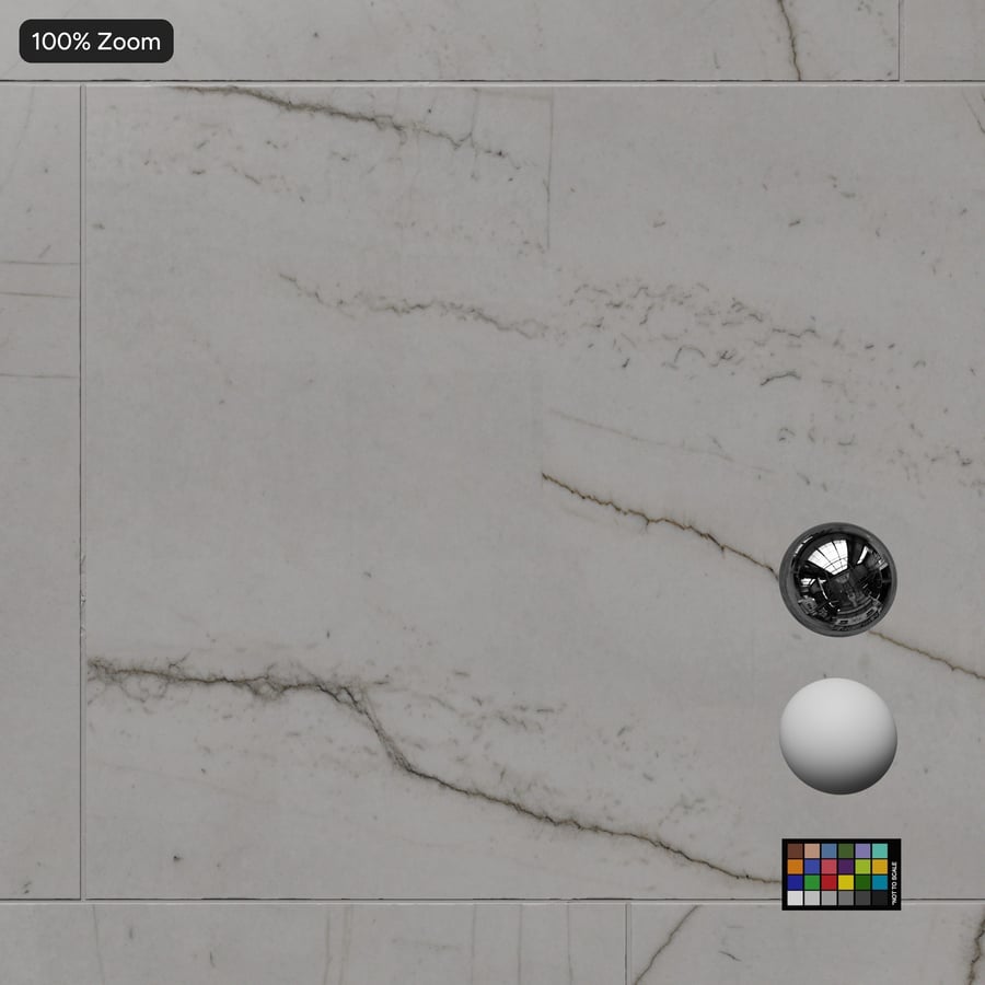 Calacatta Quartzite Running Bond Tile Texture, White