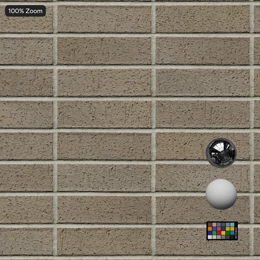 Dragfaced Stack Bond Brick Wall Texture, Grey