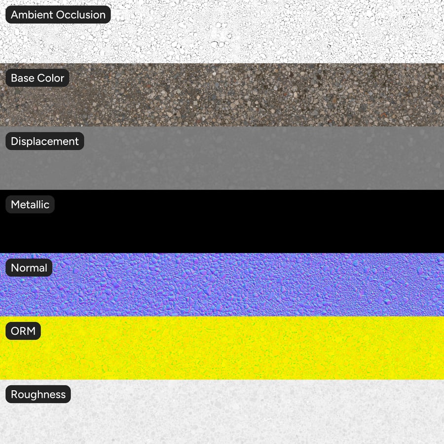 Texture ghiaia compatta