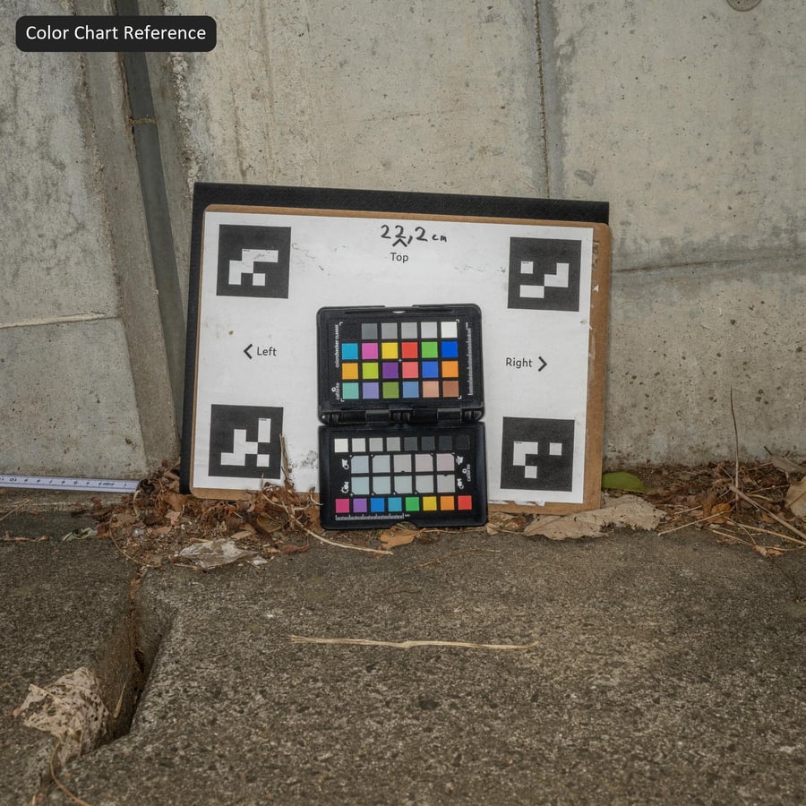 Weathered Retaining Concrete Wall with Tie Holes Texture