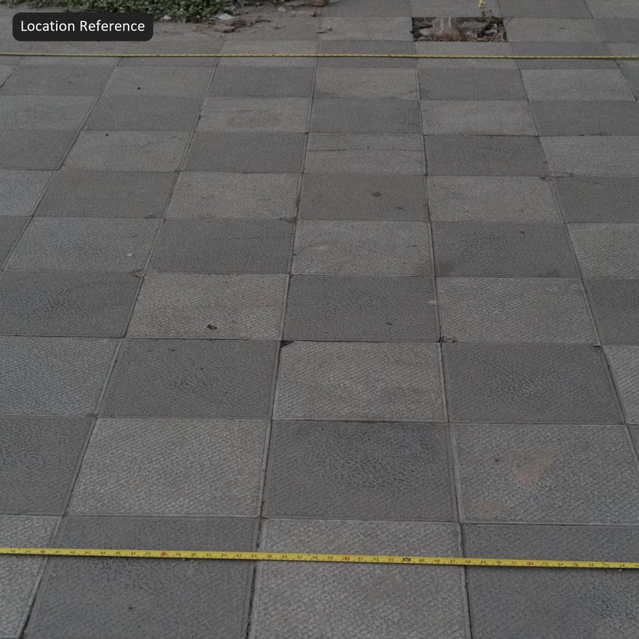 Čtvercová drážkovaná textura betonové dlažby