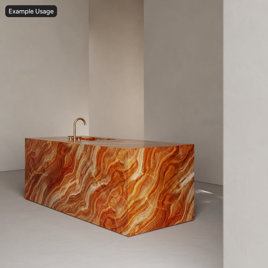 Onyx Polished Stone Texture, Red Amber