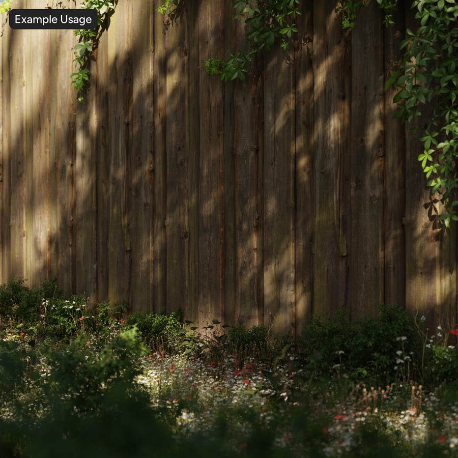 Texture rivestimento in legno con bordi naturali e muschio