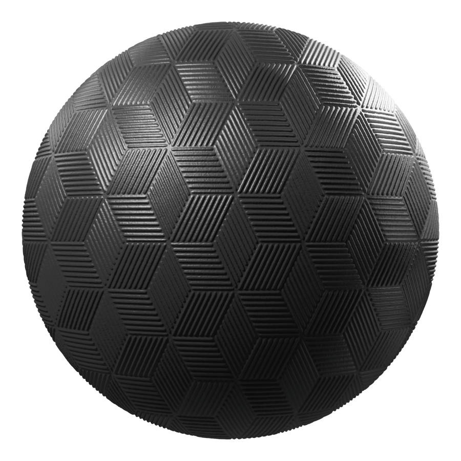 Abstract Geometric Mold Plastic Texture, Black