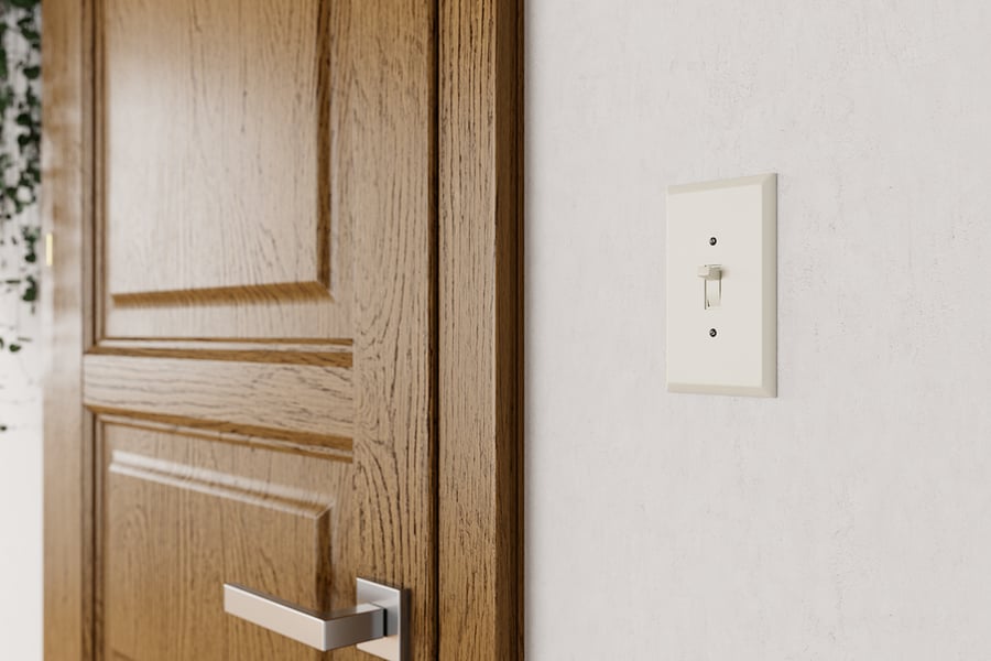 Three Light Switch Models, White