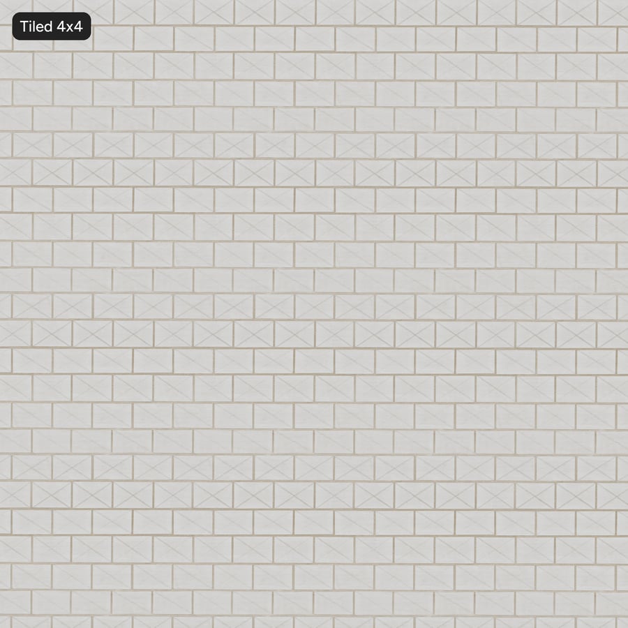 Geometric Sawn Stone Panel Texture, White