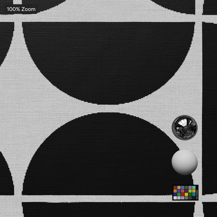 Textura de tecido para estofos com padrão de manchas de meados do século, preto e branco