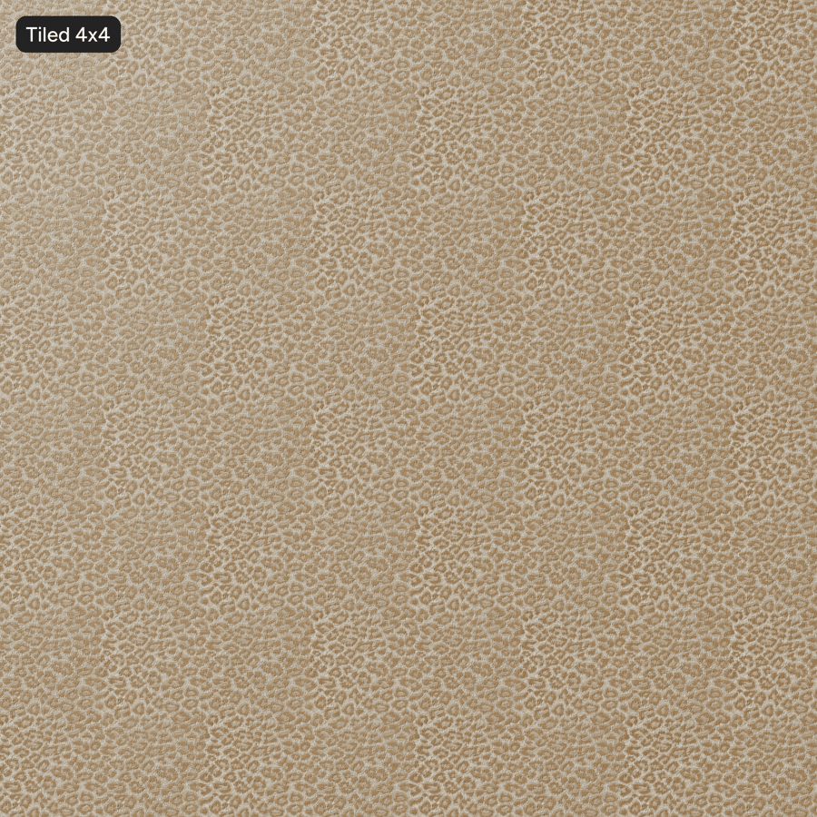 Animal Jacquard Drapery Upholstery Fabric, Natural