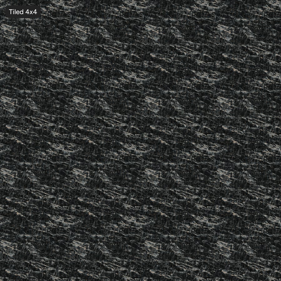 Saint Laurent Textura de mármore mate, preto
