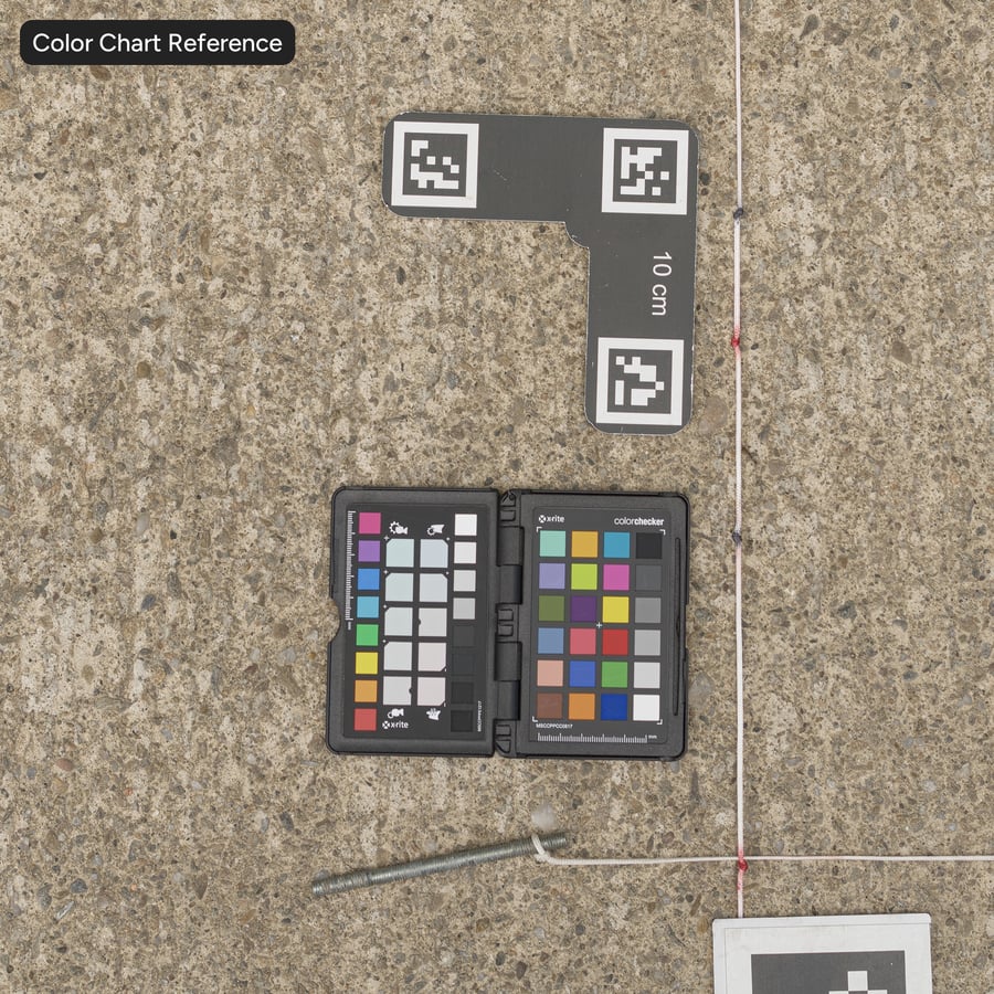 Worn Broom Finish Concrete Sidewalk Texture, Beige