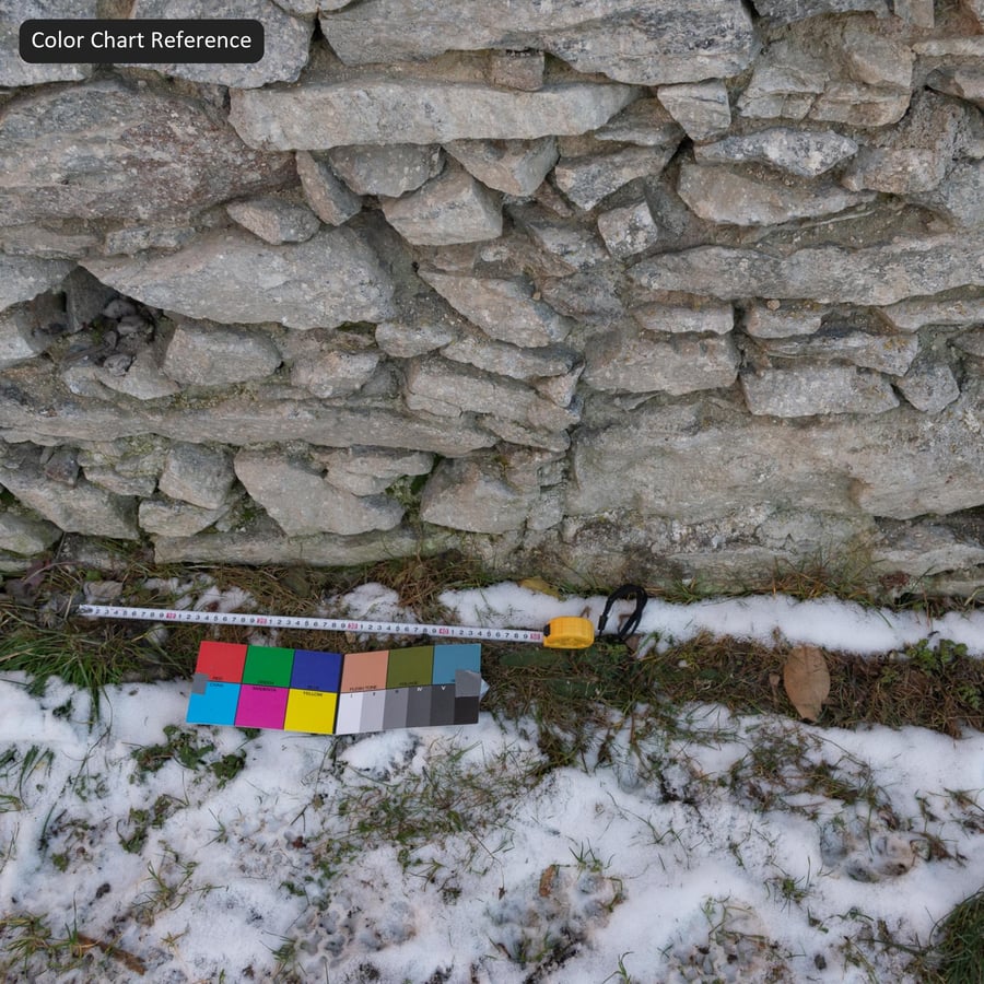 Old Rubble Stone Wall Texture, Tan