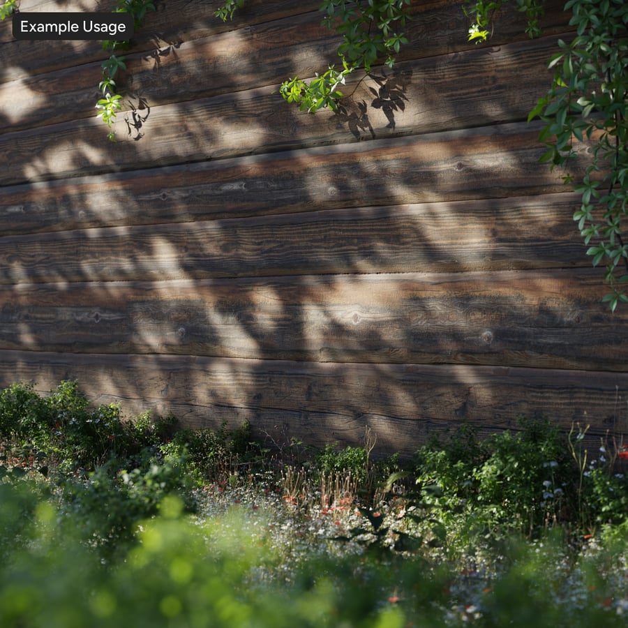 Rustic Wood Log Siding Wall Texture