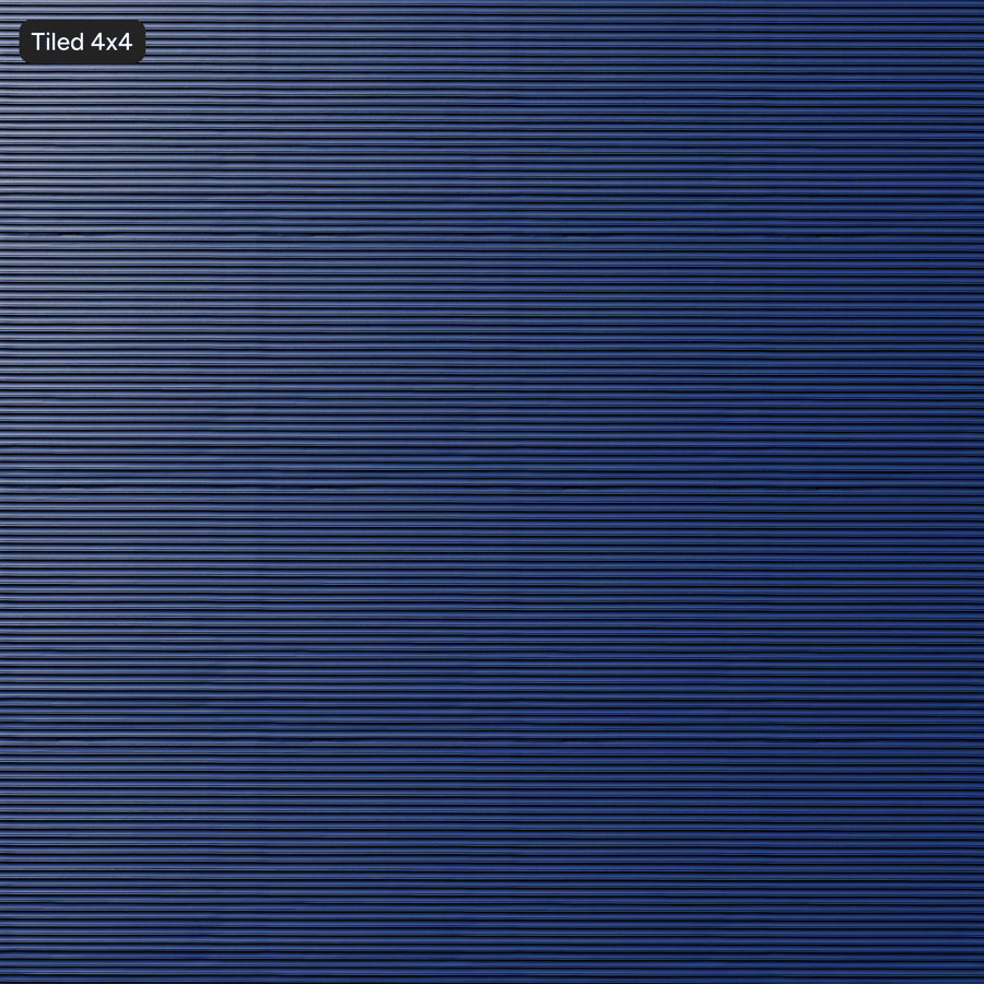 Corrugated Painted Metal Texture, Blue