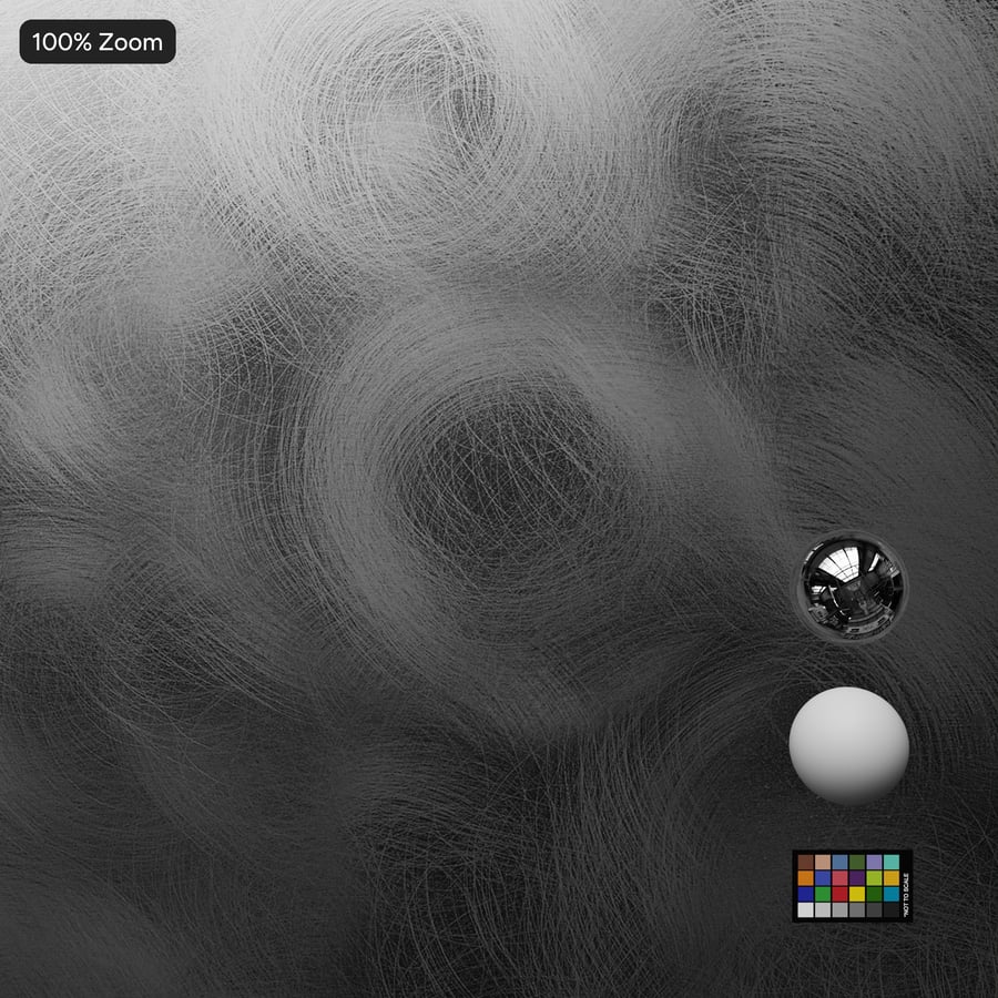 Texture de métal rayé en tourbillons