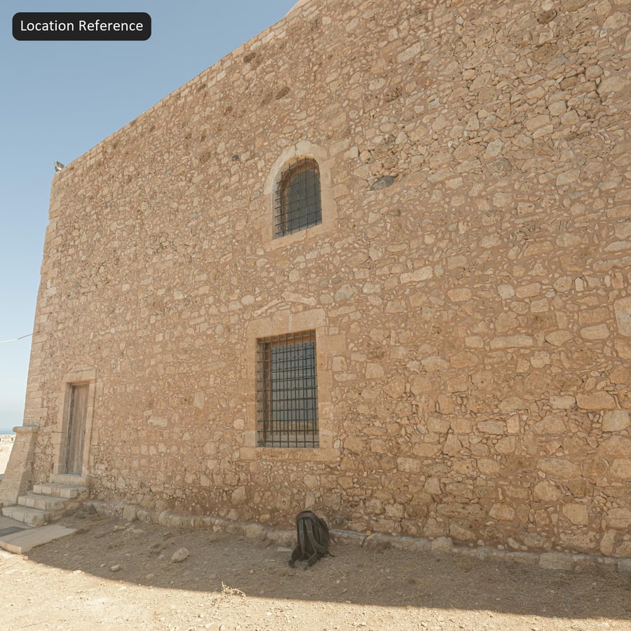 旧瓦砾石墙纹理，黄色