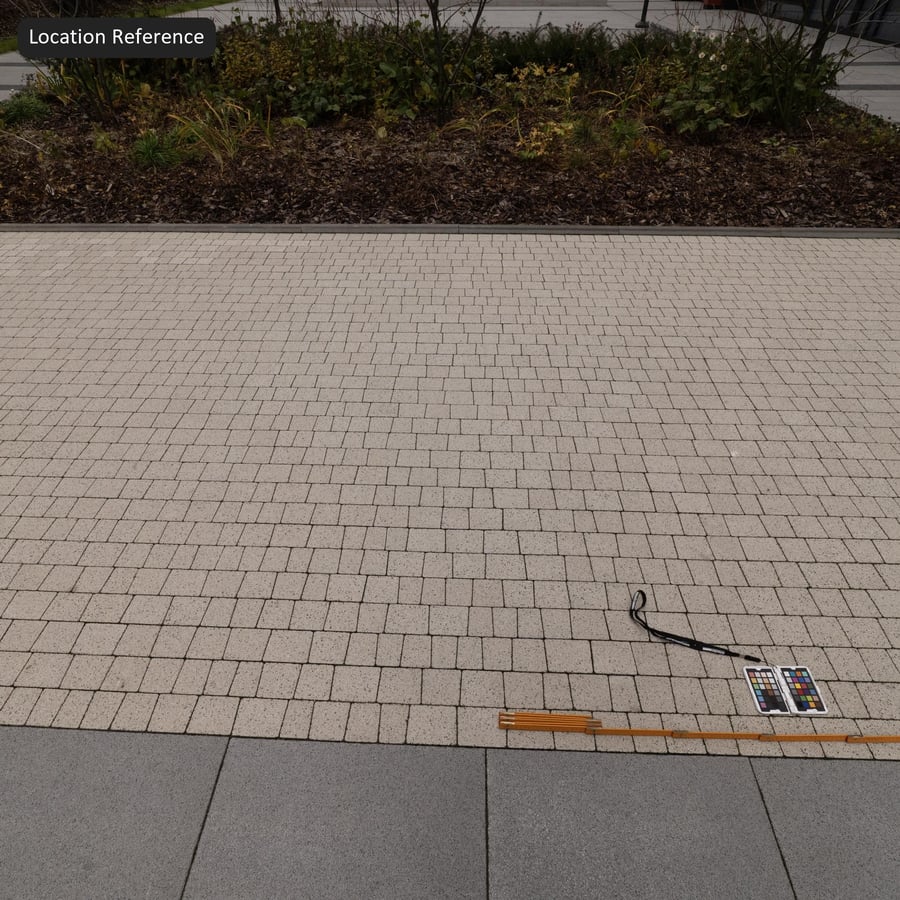 Irregular Square Stone Paver Texture, Grey