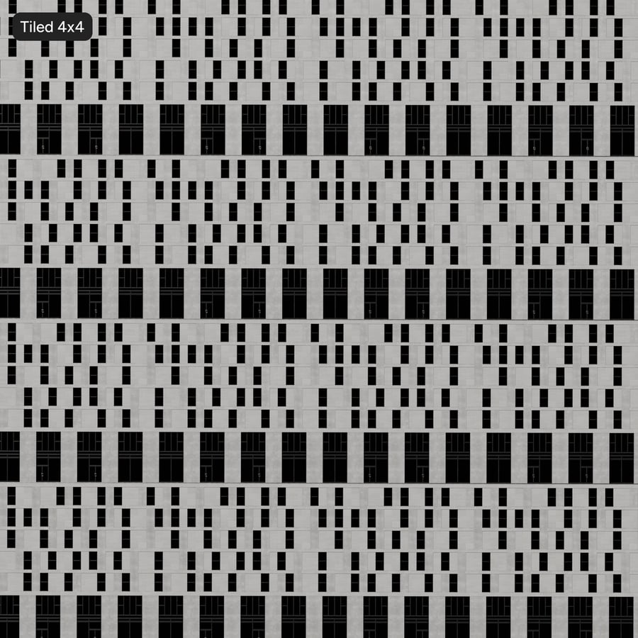 Textura de fachada contemporánea de piedra y hormigón modular, gris