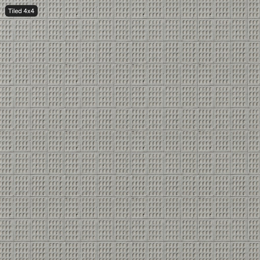 Oval Tactile Paver Texture, Muted Gray