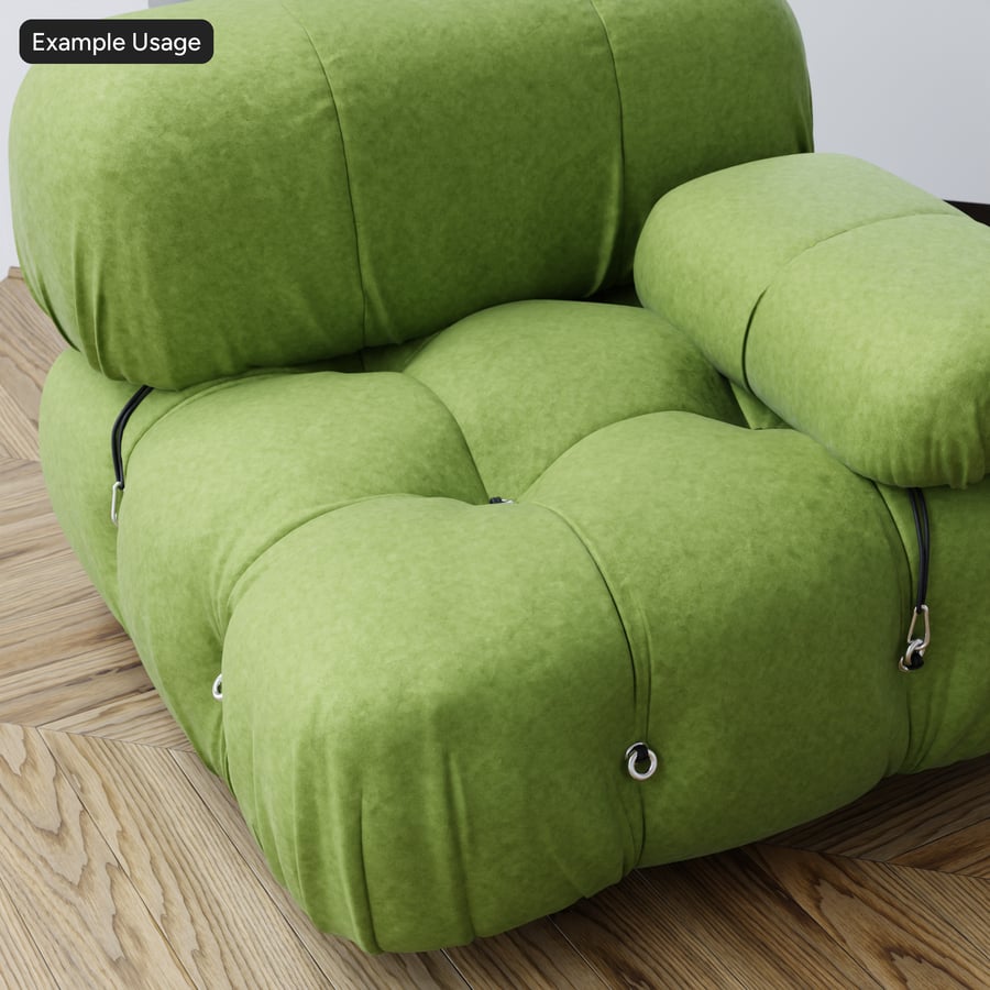 Moss polyester sammet klädsel tyg textur, grön