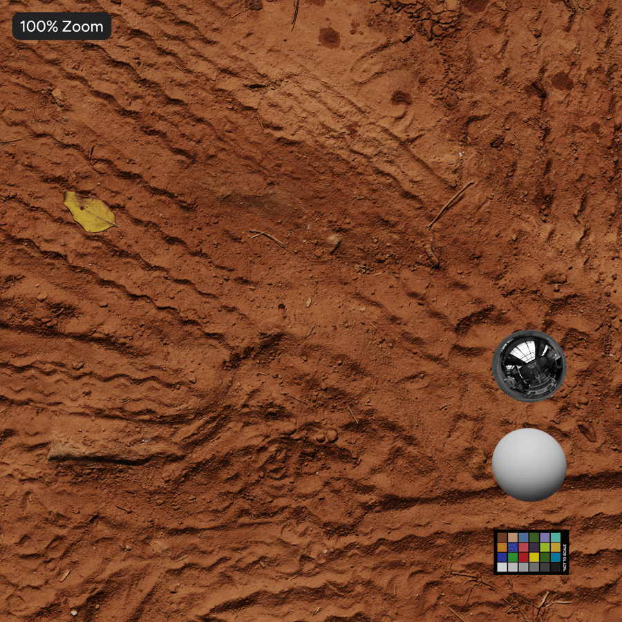 泥泞道路上的轮胎印 Texutre（红色