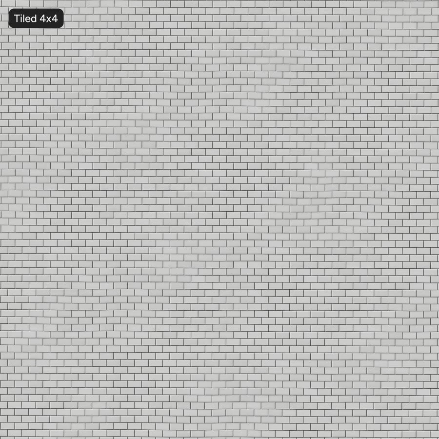 Textura de azulejo cerâmico brilhante retangular com desvio, branco