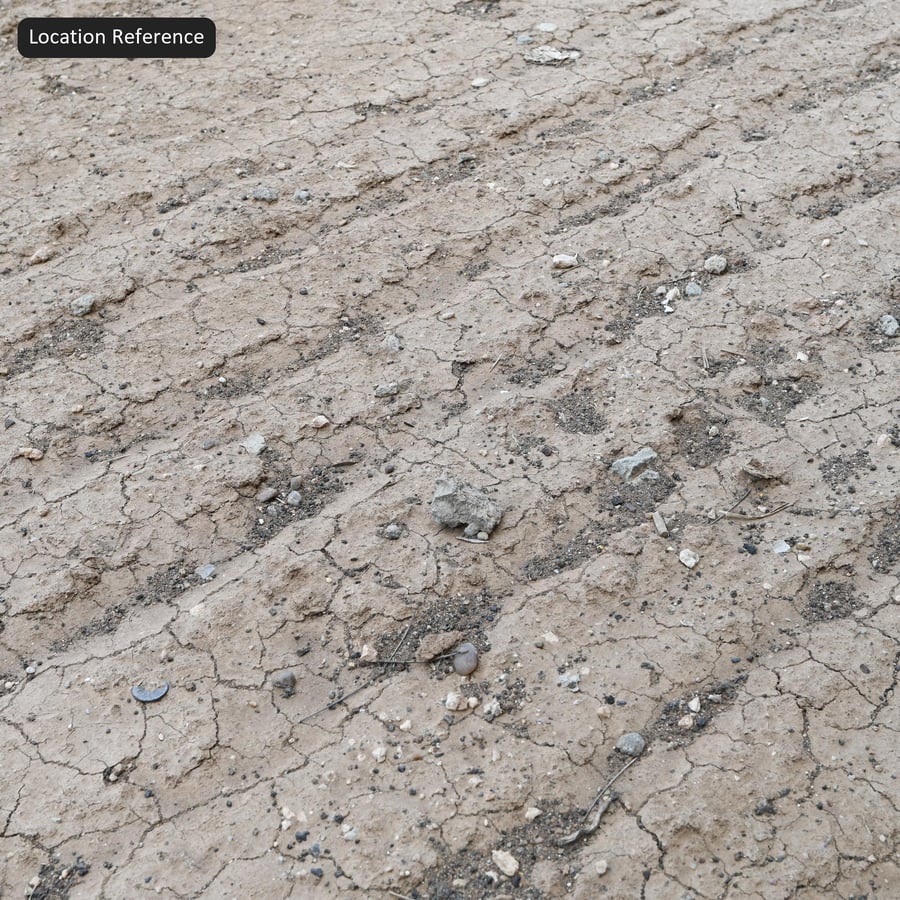 Texture Vết bánh xe trên đường đất khô