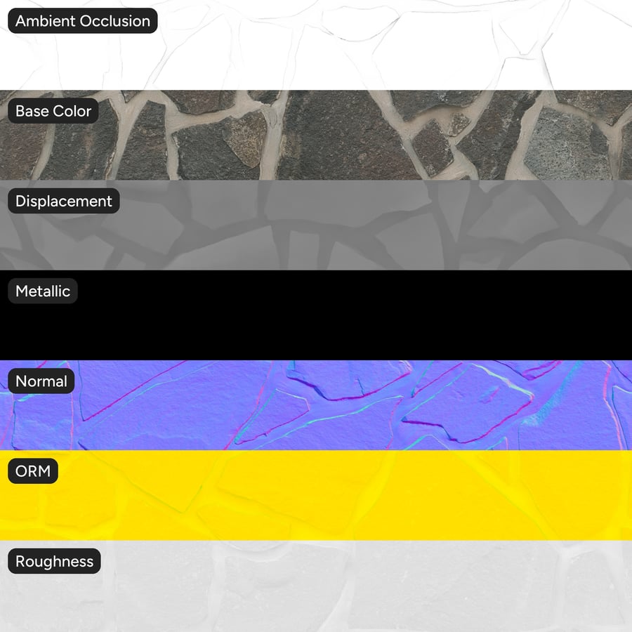 Irregular Paving Stone Wall Texture