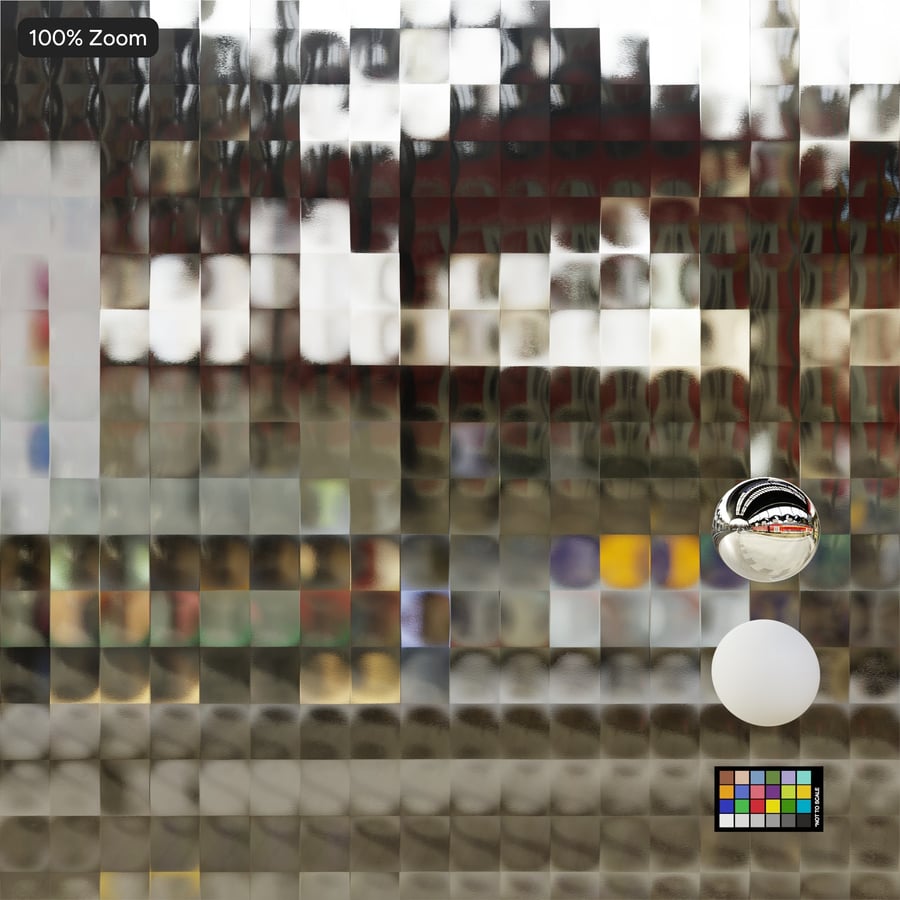 Verre décoratif clair à croix cannelée Texture