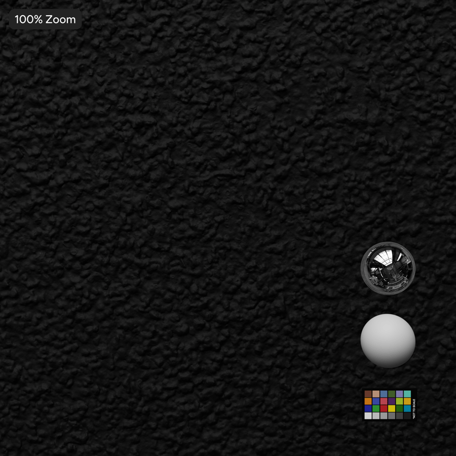 Rough Cast Painted Wall Texture, Black
