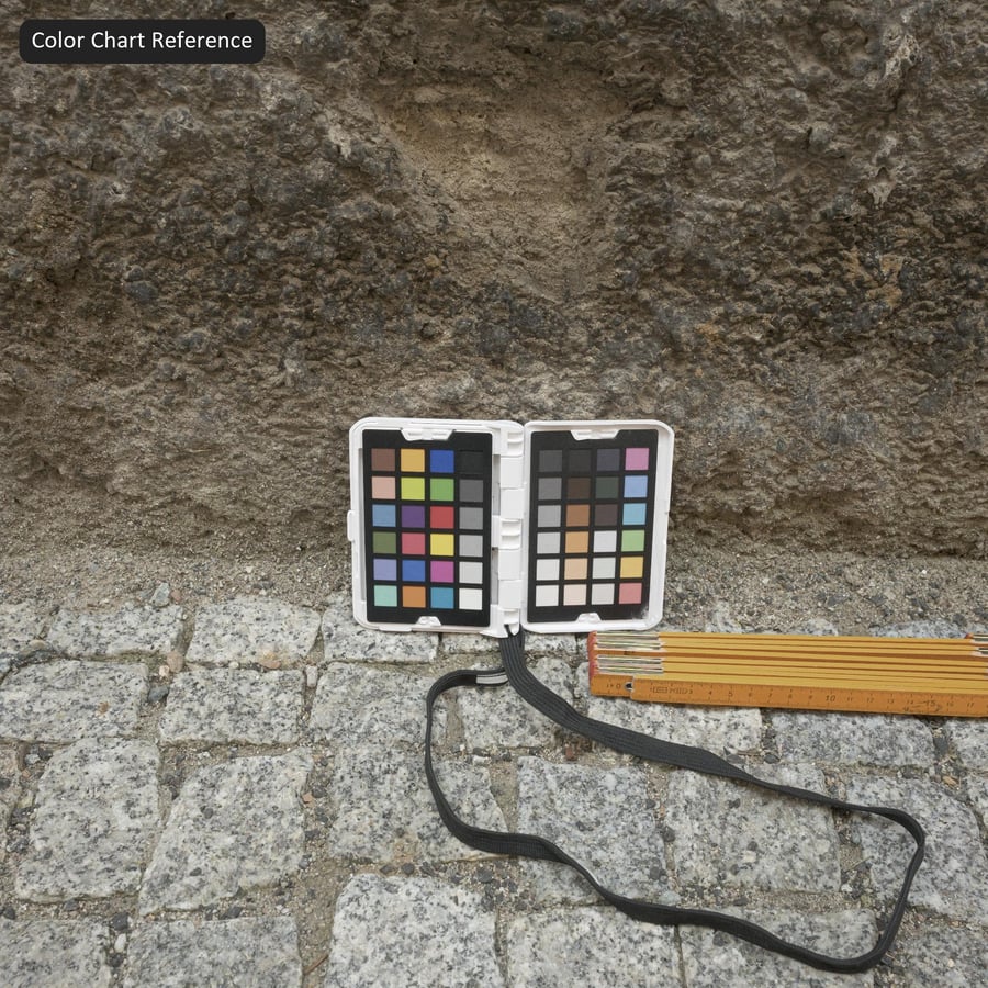 Wandtextuur van verweerd pleisterwerk