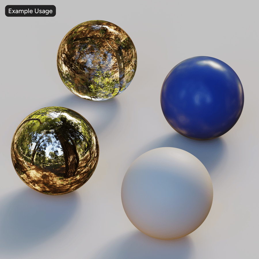 Mature Pine Woodland Understory HDRI, Warm Neutral