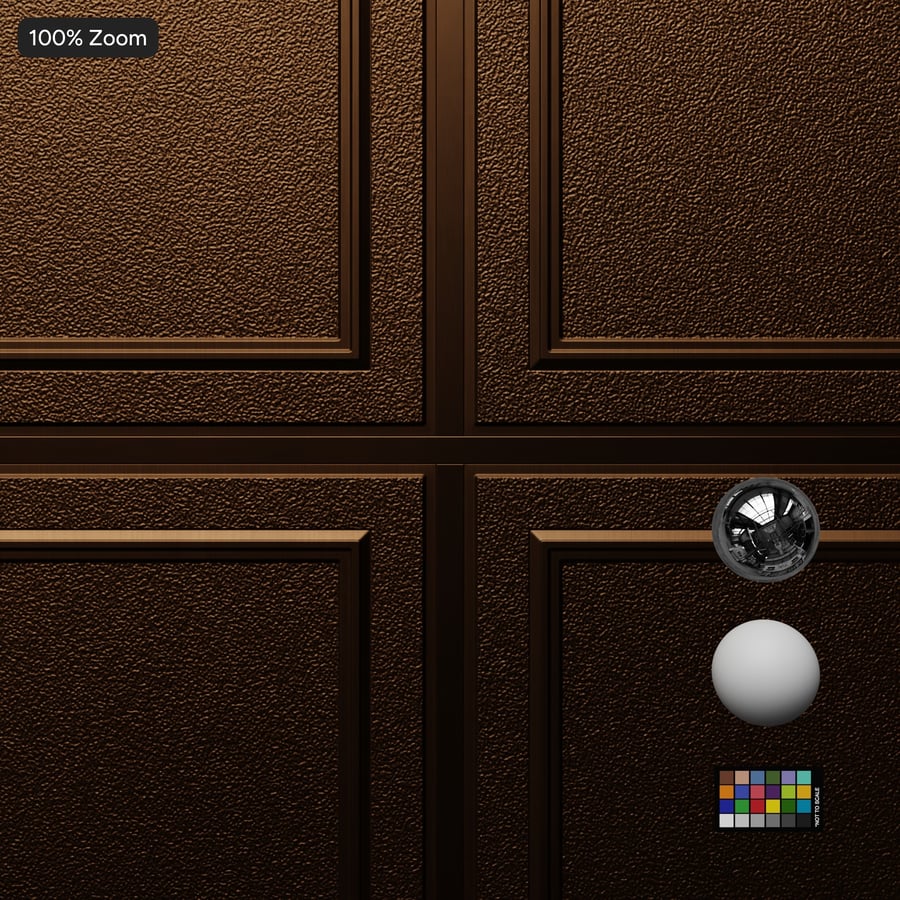 Geprägte, raue Deckenfliesenstruktur, Bronze