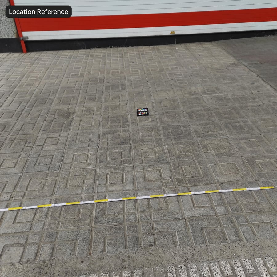 Geometric Patterned Aggregate Concrete Sidewalk Texture