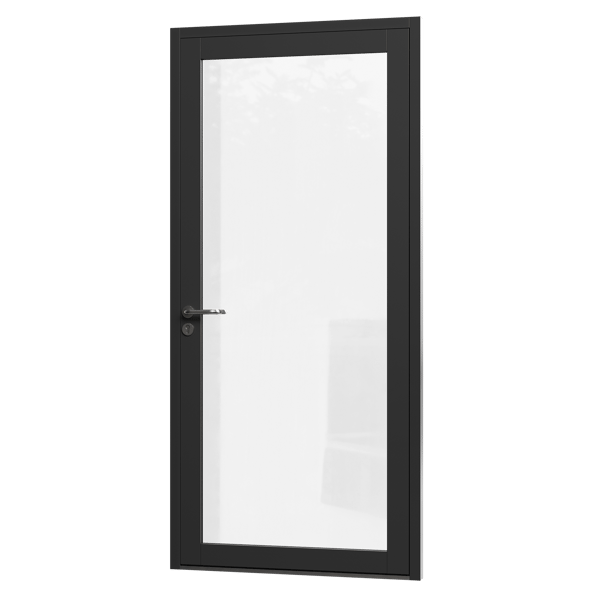 Glass Door Model, Black