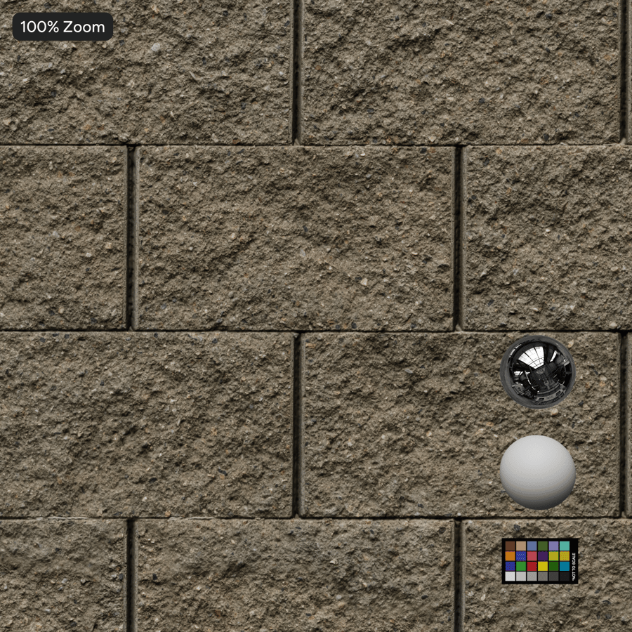 Hrubý kamenný blok s dělenou stěnou, béžový