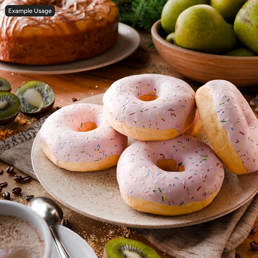 Rainbow Sprinkle Glaze Texture, Fresa