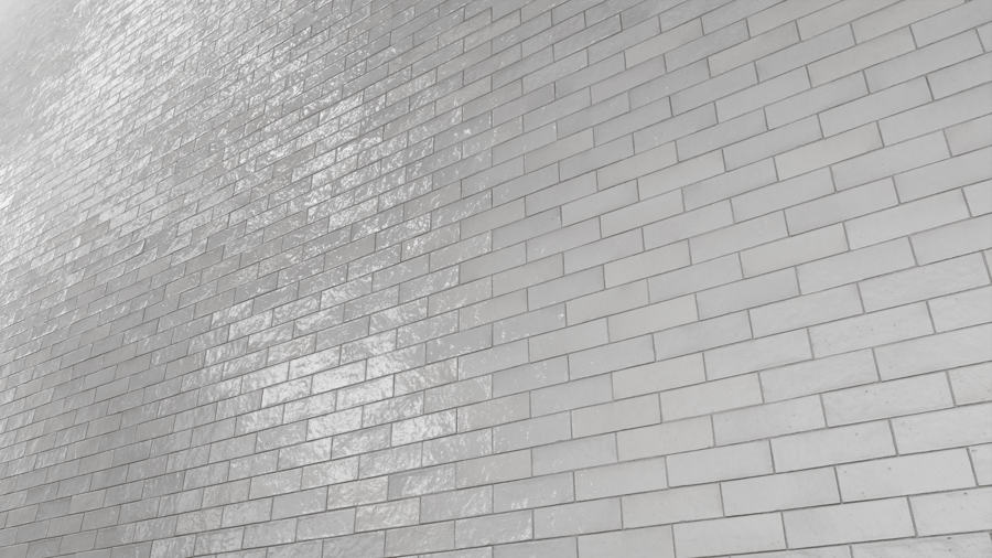 Subway Zellige Tile Texture, White