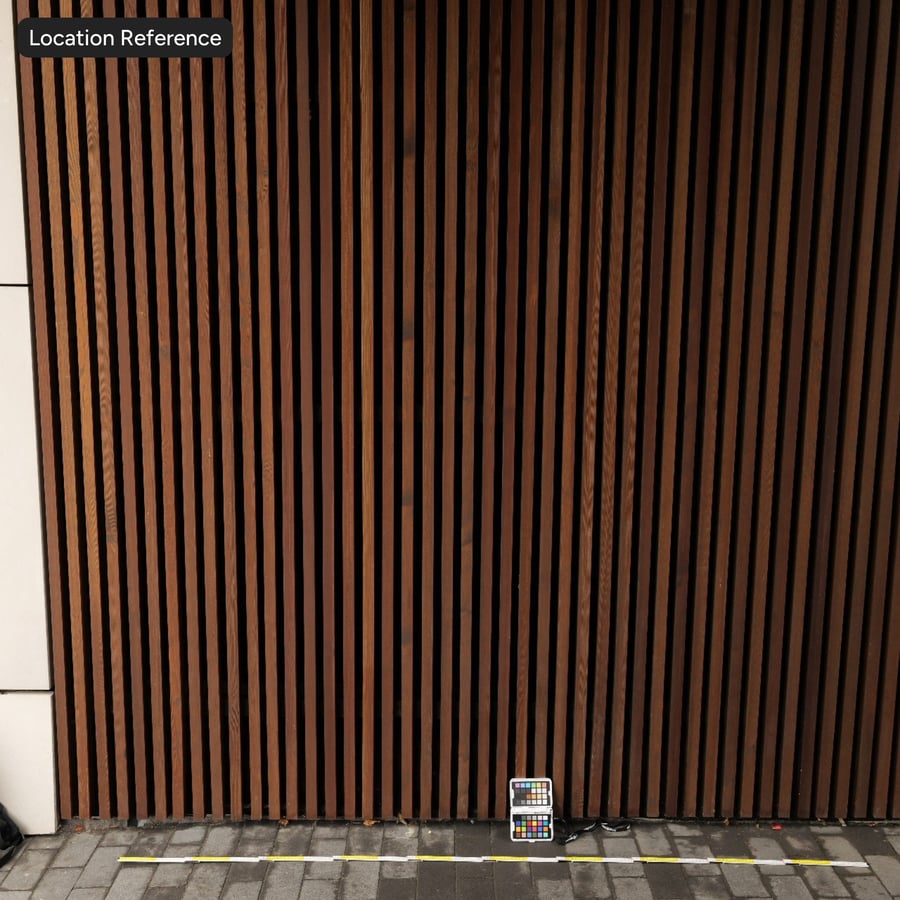 Slatted Wood Cladding Texture, Warm Brown
