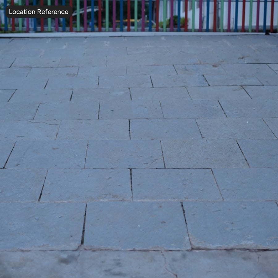 Dirty Worn Stone Pavers Texture