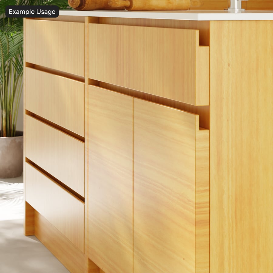 Slip Match Oak Wood Veneer Texture, Warm Tan