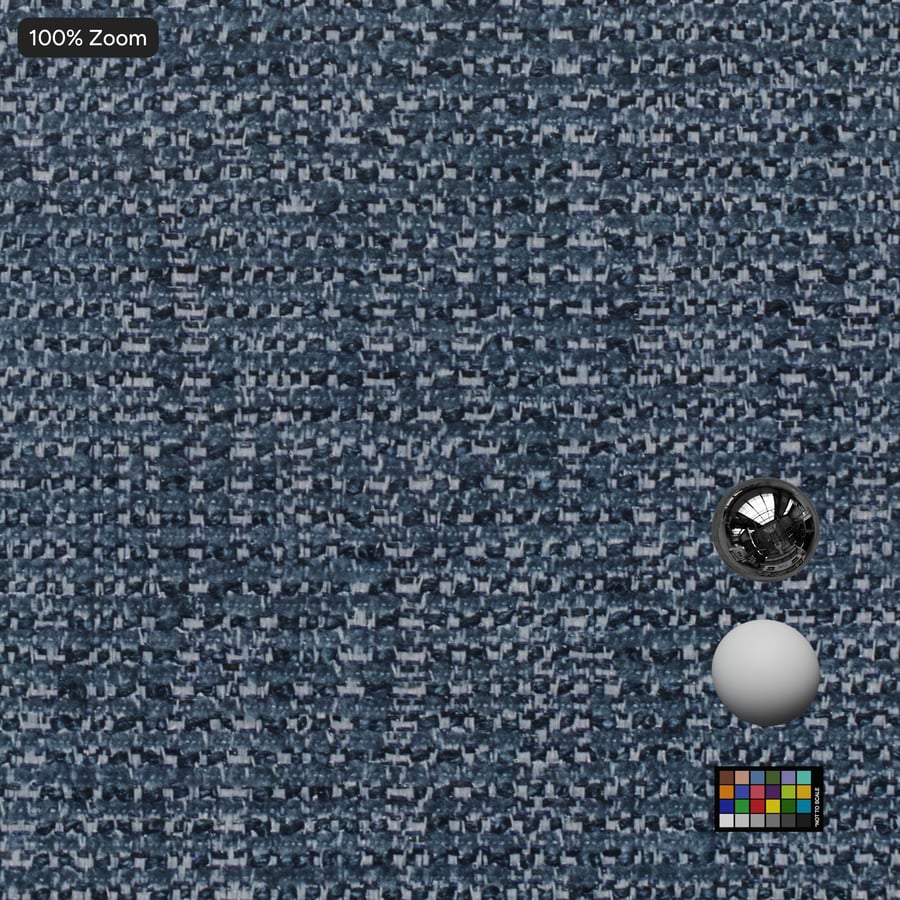 Basketweave Upholstery Fabric, Denim Blue